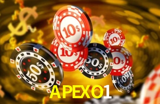 Escena dinámica inspirada en casino con iluminación APEXO1, cartas, fichas e íconos de juegos digitales en un espacio moderno de juegos.